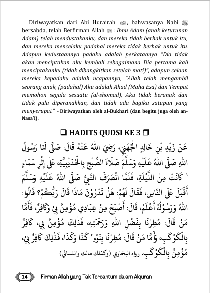 40 Hadits Qudsi - Firman Allah yang Tak Tercantum dalam Alquran preview 3