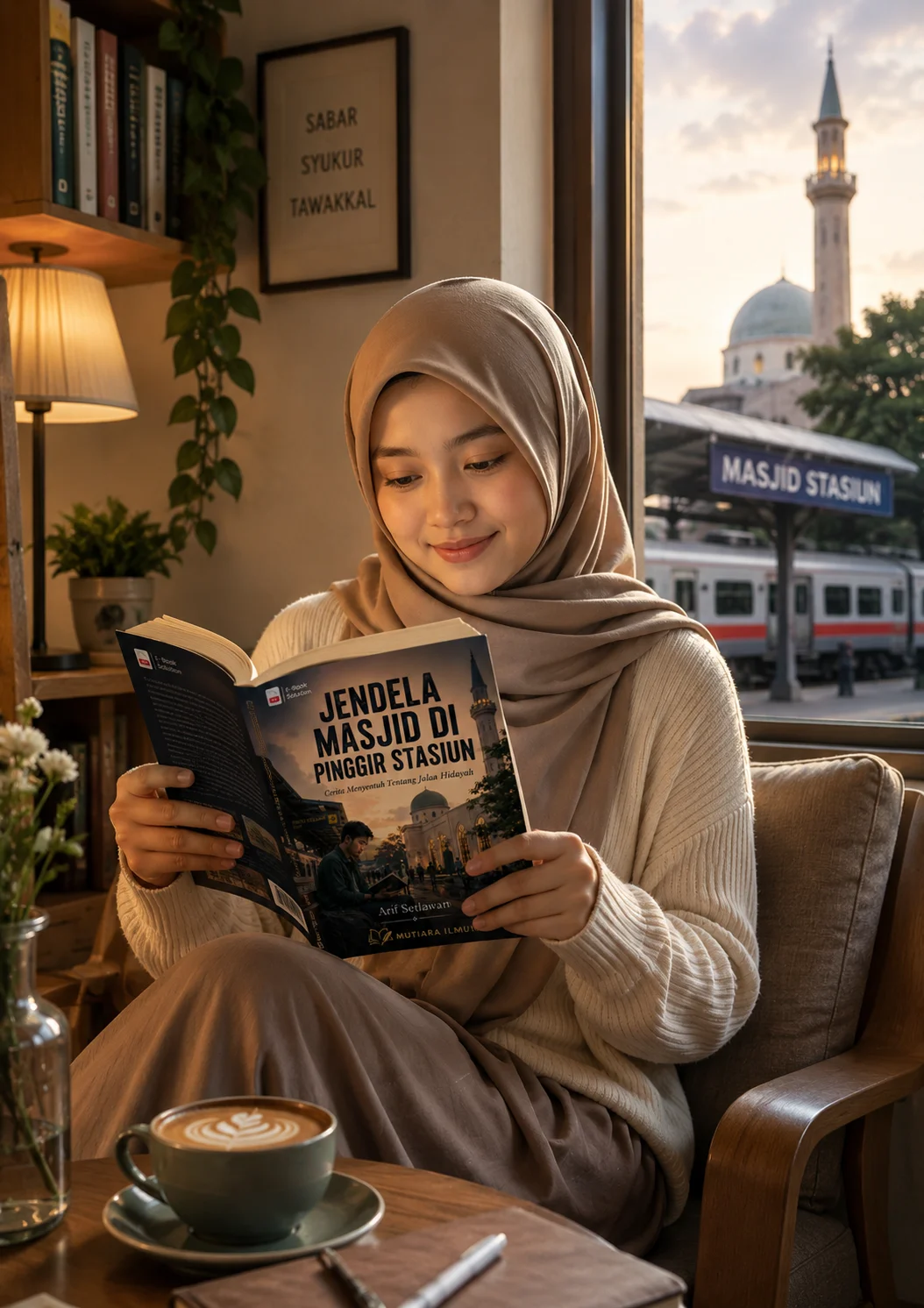 JENDELA MASJID DI PINGGIR STASIUN -  Cerita Menyentuh Tentang Jalan Hidayah preview 1