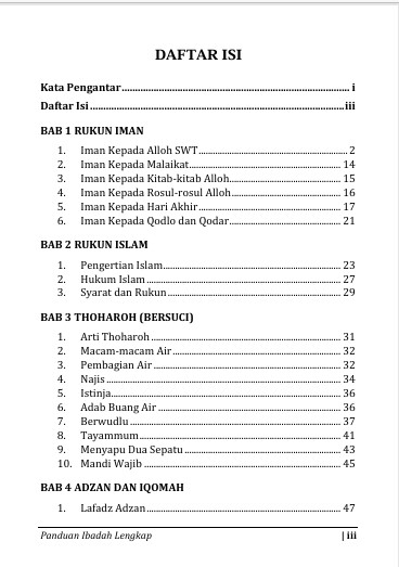 PANDUAN IBADAH LENGKAP - Penunjang Ilmu Agama Islam Dalam Beribadah Kepada Allah SWT preview 1