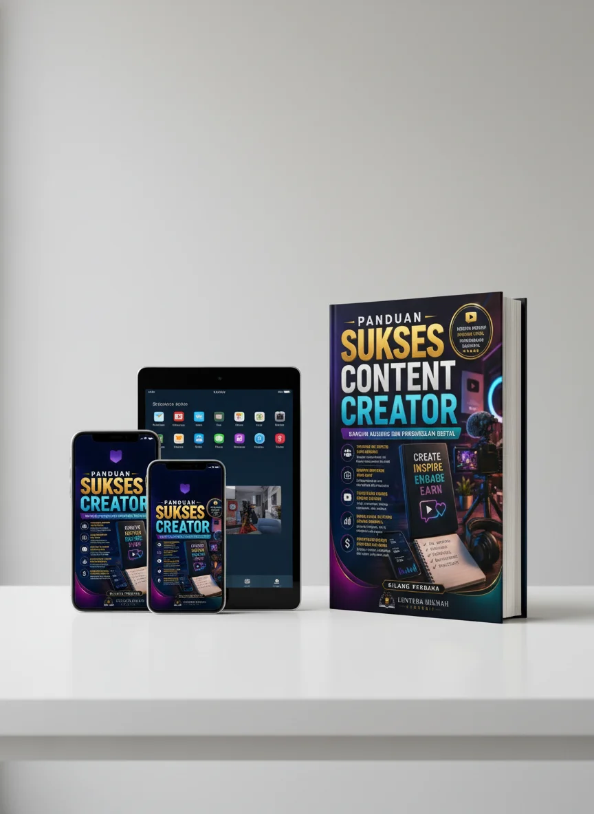 PANDUAN SUKSES CONTENT CREATOR - Bangun Audiens Dan Penghasilan Digital preview 1