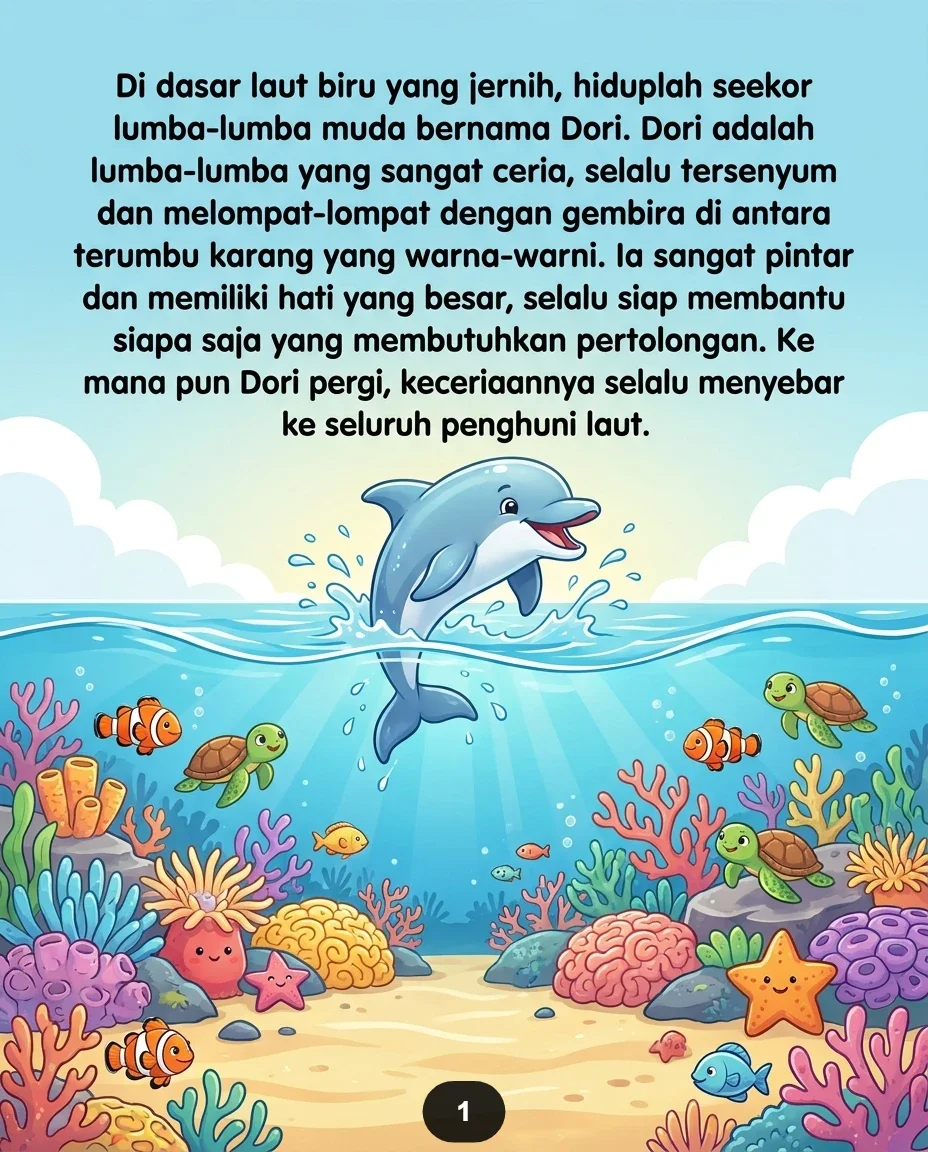 PETUALANGAN LUMBA-LUMBA CERIA Menolong Sahabat Di Laut Biru preview 4