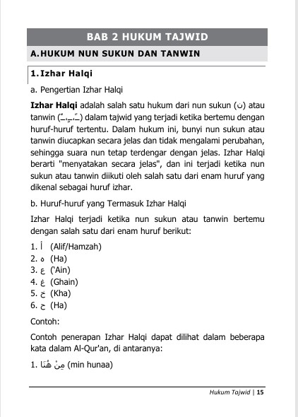 PINTAR ILMU TAJWID - Panduan Tajwid Lengkap untuk Segala Usia preview 2
