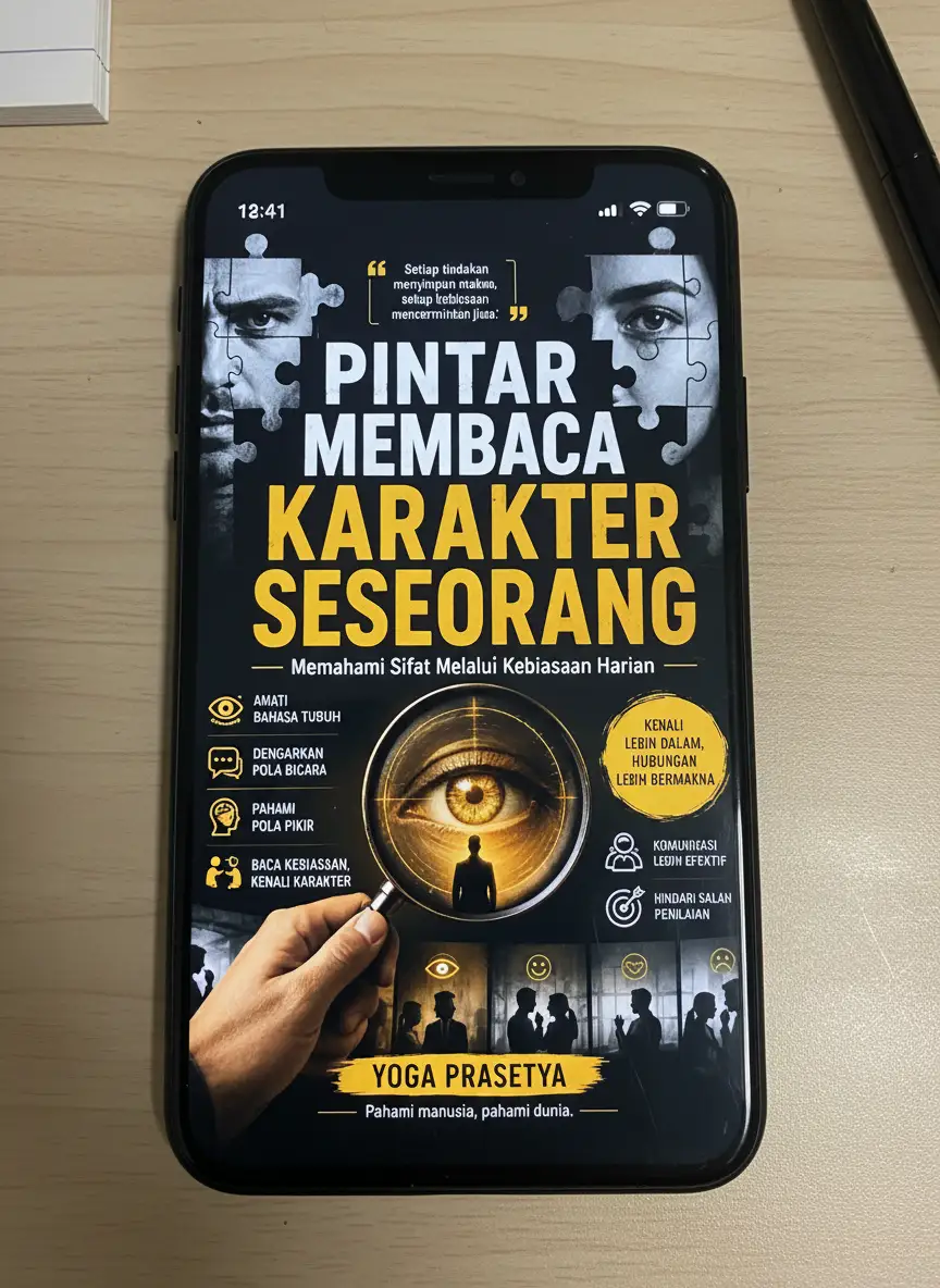PINTAR MEMBACA KARAKTER SESEORANG - Memahami Sifat Melalui Kebiasaan Harian preview 1