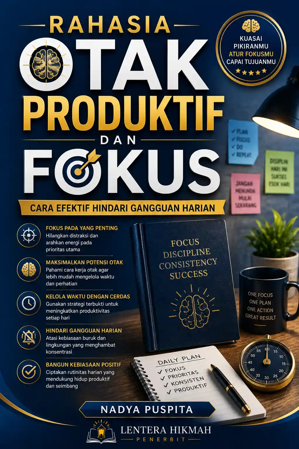 RAHASIA OTAK PRODUKTIF DAN FOKUS - Cara Efektif Hindari Gangguan Harian