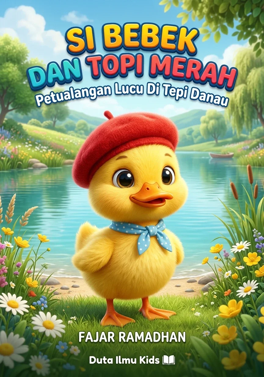 SI BEBEK DAN TOPI MERAH Petualangan Lucu di Tepi Danau