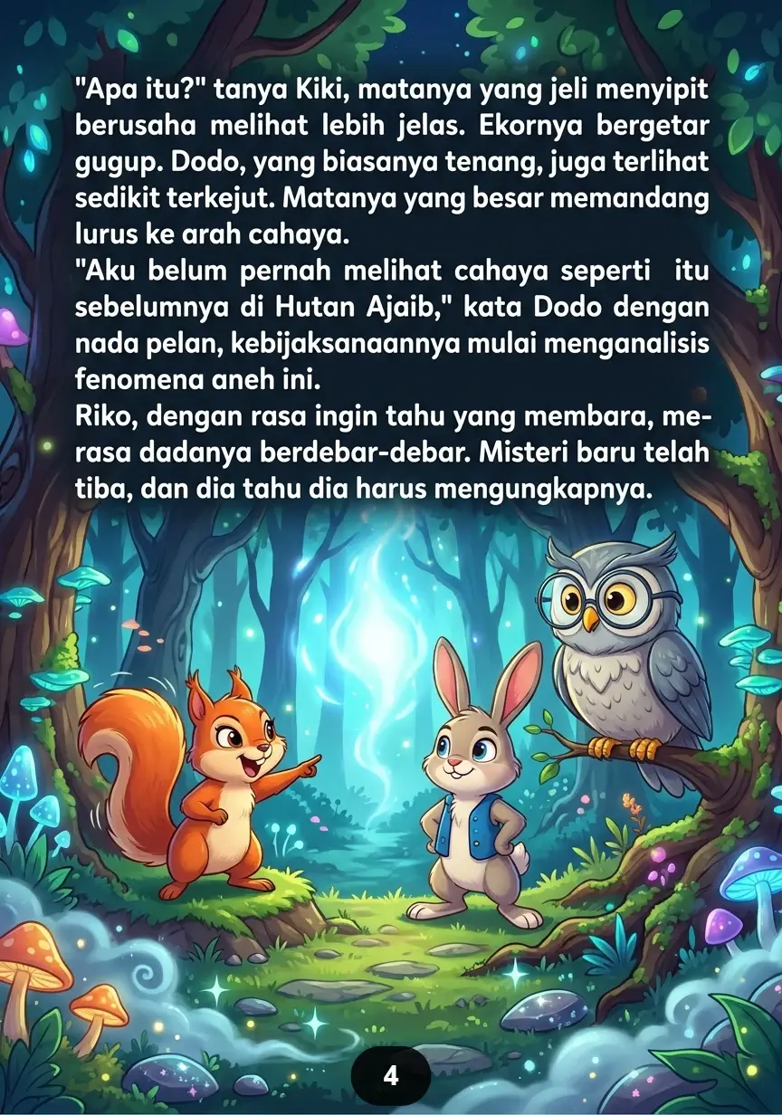 SI RUBAH CERDIK DAN HUTAN AJAIB Misteri Cahaya Di Tengah Malam preview 1