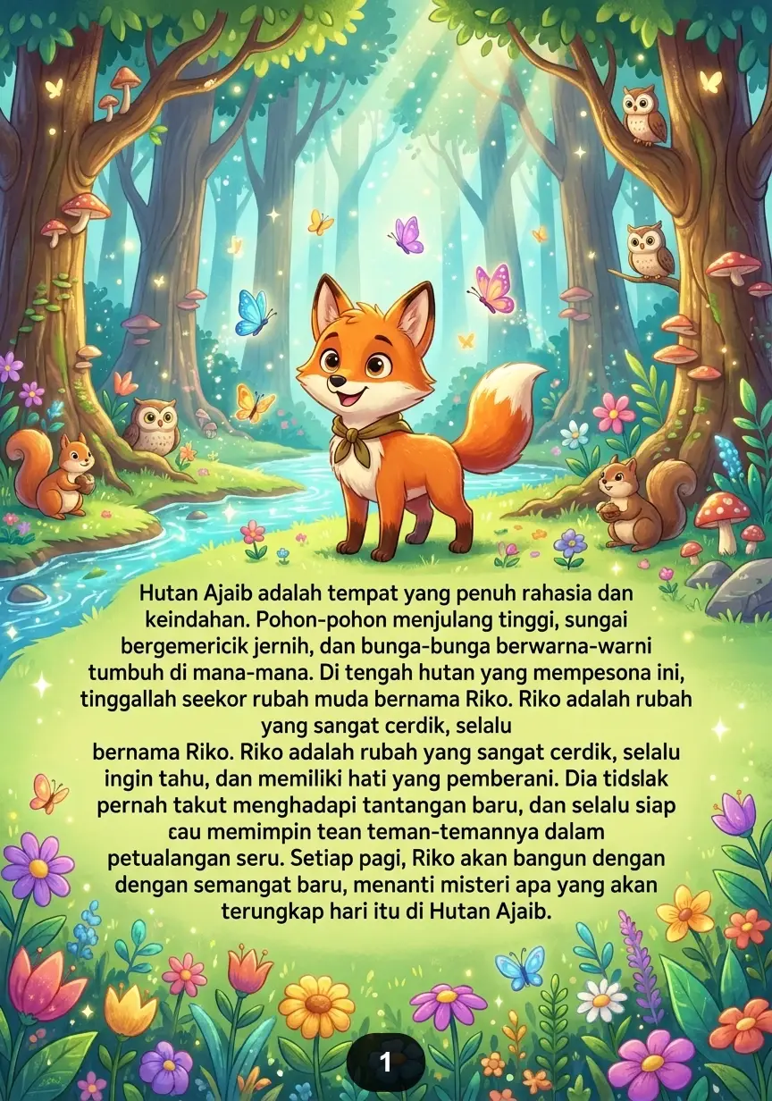 SI RUBAH CERDIK DAN HUTAN AJAIB Misteri Cahaya Di Tengah Malam preview 4