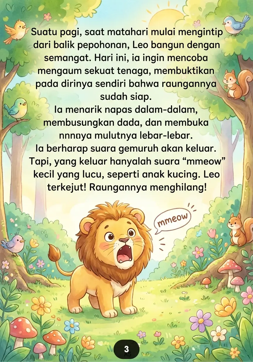 SINGA IMUT KEHILANGAN RAUNGANNYA Mencari Suara Di Hutan Ceria preview 3