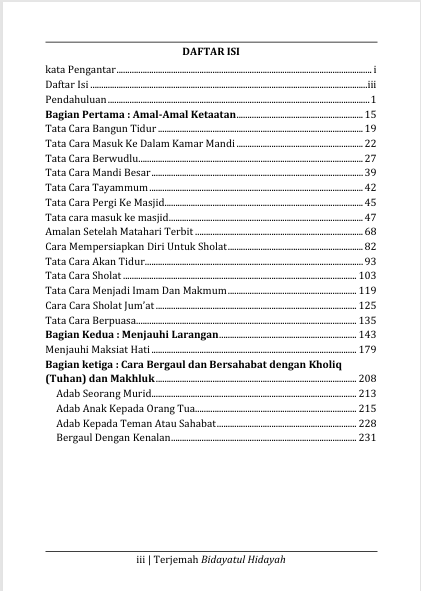 Terjemah Kitab Bidayatul Hidayah Teks Arab -Makna Pegon - Indonesia preview 1