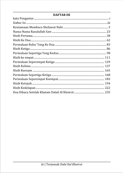 Terjemah Kitab Dalailul Khoirot Teks Arab - Jawa Pegon - Indonesia preview 3