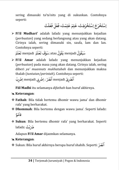 Terjemah Kitab Jurumiyah Teks Arab - Jawa Pegon - Indonesia preview 2