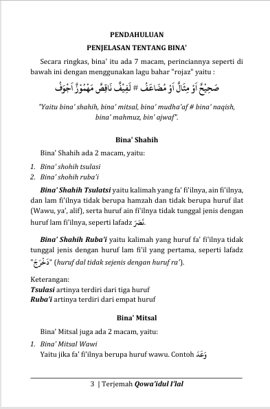 Terjemah Kitab Qowaidul I'lal Bahasa Indonesia preview 2