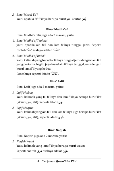Terjemah Kitab Qowaidul I'lal Bahasa Indonesia preview 3