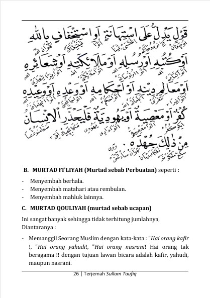 TERJEMAH KITAB SULLAMUT TAUFIQ JAWA PEGON-BAHASA INDONESIA-Pembahasan Aqidah dan Hukum Islam preview 1