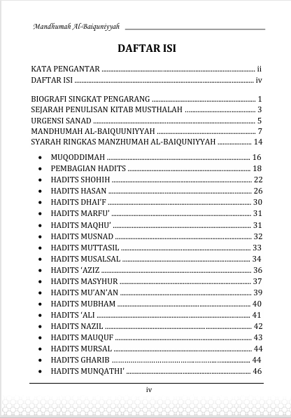 Terjemah Mandzumah Baiquniyyah - Bahasa Indonesia preview 1