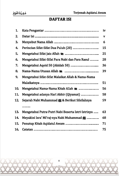 Terjemah Nadhom Aqidatul Awwam Makna Jawa Pegon dan Indonesia preview 1