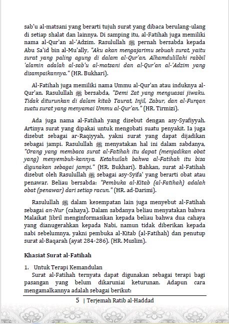 Terjemah Syarah Ratibul Haddad – Bahasa Indonesia | Do’a dan Dzikir Keselamatan preview 3